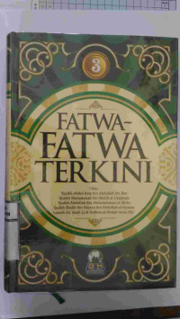 Image of FATWA-FATWA TERKINI jillid 3