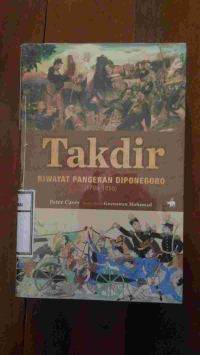 Image of Takdir-Riwayat Pangeran Diponegoro 1785-1855 Cover Baru