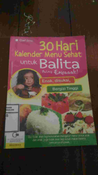 Image of 30 Hari Kalender Menu Sehat Untuk Balita Paling Enyaaak! Enak, Disukai, Bergizi Tinggi