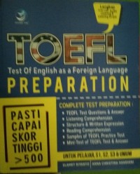 Image of TOEFL Test Of English As A Foreign Language Preparation